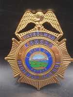 Patrolman Highway Patrol Kansas Police USA Polizei Badge...