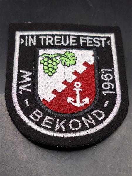 In Treue Fest MV. Bekond 1961 Ärmelabzeichen Wappen Stadt Trier-Saarburg Pfalz