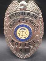 Patrolman Rhode Island GreenwichPolice USA Polizei Badge...