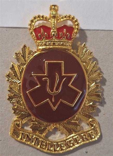 Kanada Canada Cap Badge Mützenabzeichen Royal Canadian Army Intellegere