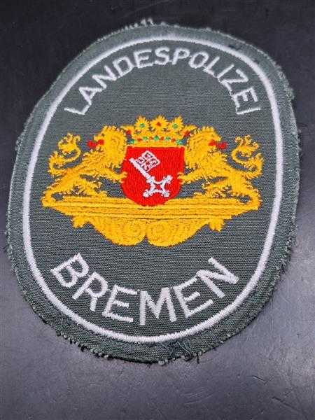 Landespolizei Ärmelabzeichen Bremen Stoffabzeichen Patch Frühe Jahre ...