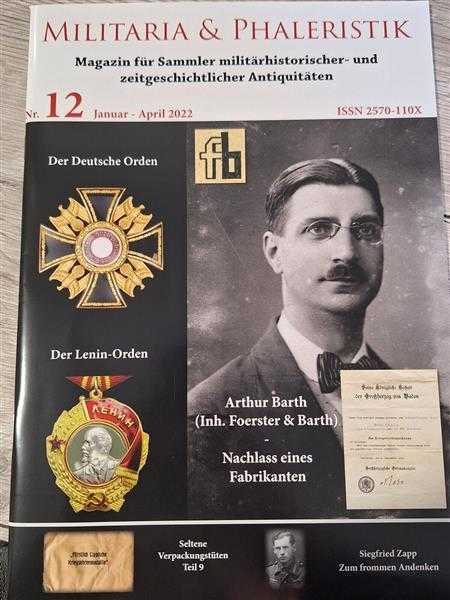 Militaria Phaleristik Nr. 12 Arthur Barth Lenin Orden Deutsche Abzeichen Zapp