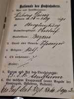 Militärpass 1911 Wehrpaß 2. Ersatzbatl....