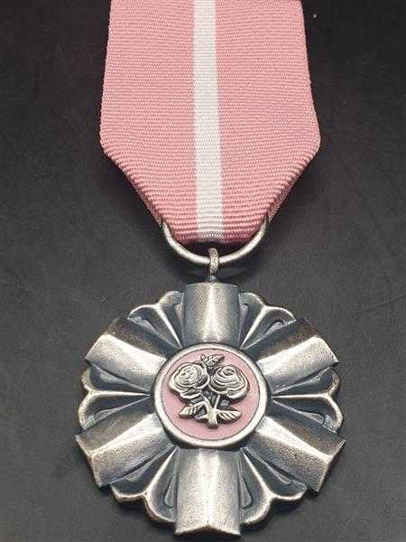 Polen Verdienstmedaille Za Dlugoletnie Pozycie Malzenskie +Band Militaria Polska