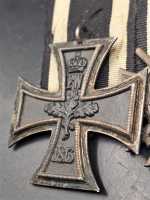 2er Ordensspange + Bandspange EK Eiserne Kreuz Frontkämpfer Militaria Badge 1WK