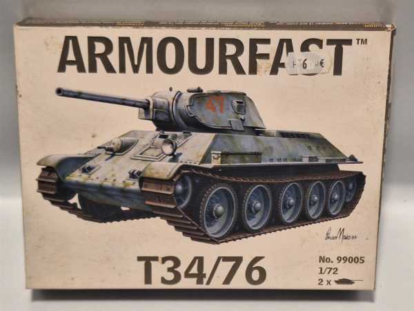 2x Armourfast 99005 T34/76 Russland CCCP Tank Panzer 1:72 Modellbausatz