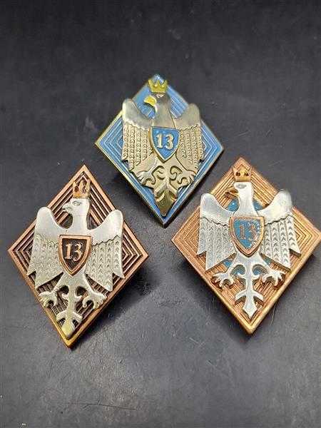 3x Polen Orden Polska Polski Badge Abzeichen Militaria 13 Brygada Zmechanizowana