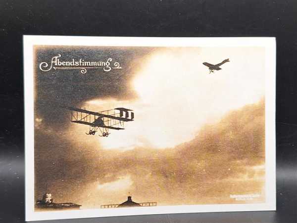 Ak Ansichtskarte Postkarte Kampfflieger Flugzeug Luftwaffe Abendstimmung