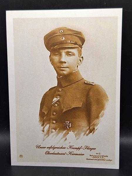 Ak Ansichtskarte Postkarte Kampfflieger Oberleutnant Kirmaier Eisern Kreuz 1. Kl