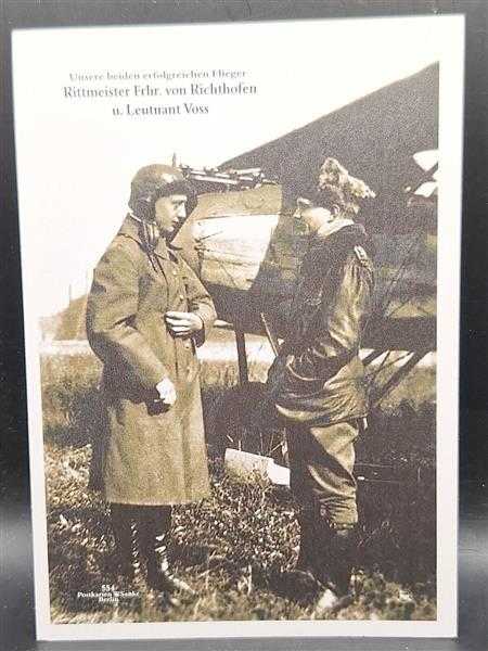 Ak Ansichtskarte Postkarte Kampfflieger Richthofen Leutnant Voss