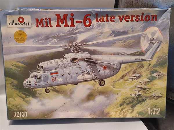 Amodel 72131 Mil Mi-6 Late Version Helicopter Hubschrauber Modellbausatz 1:72