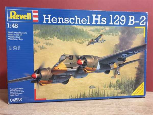 Revell 04523 Henschel Hs 129 B-2 Modellbau satz 1:48 Flugzeug Militär RARITÄT!!