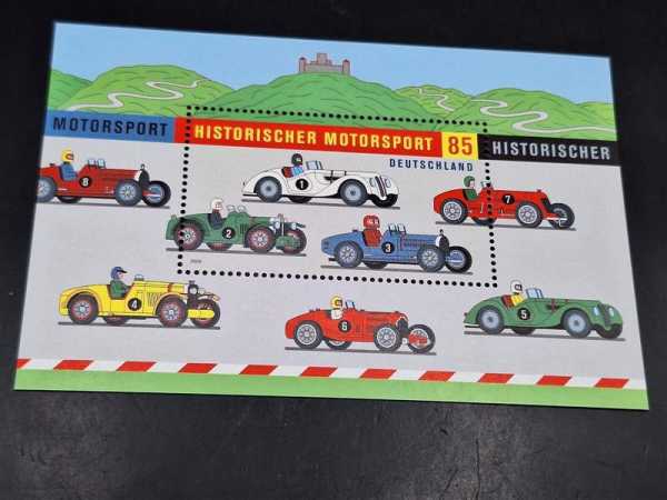 Bund 2009 Historischer Motorsport Briefmarke Bogen Kleinbogen BRD