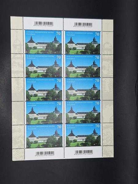 Bund 2018 Schloss Friedenstein Gotha Briefmarke Bogen Kleinbogen BRD