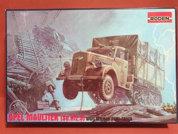 Roden 715 WWII German Semi-Truck OPEL Maultier Sd. Kfz.3 Modellbau 1:72 Gleisket