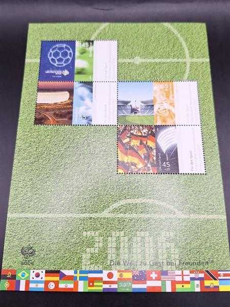 Bund Fussball Weltmeisterschaft 2006 Briefmarke Bogen Kleinbogen BRD