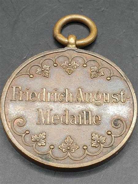 Sachsen Friedrich August Medaille Bronze Orden Auszeichnung Militaria