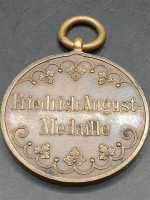 Sachsen Friedrich August Medaille Bronze Orden...