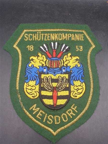 Schützenkompanie 1853 Meisdorf Schützenverein Stoff Abzeichen Aufnäher Patch RAR