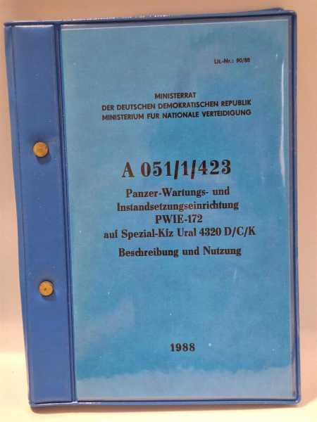 DDR NVA Panzer Wartung PWIE-172 Spezial-KFZ Ural 4320 Nutzung Dienstvorschrift