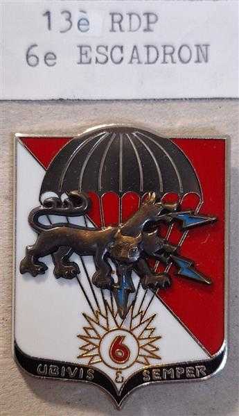 Frankreich France Orden Badge 13e Regiment Dragons Parachutistes 6e Escadron RAR