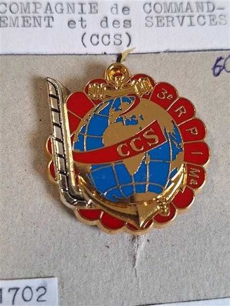 Frankreich France Orden Badge 3e RPIMa Compagnie de Commandment et des Services