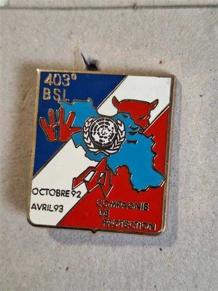 Frankreich France Orden Badge 403 BSL 1992/1993 Nato UNO Compagnie de Protection