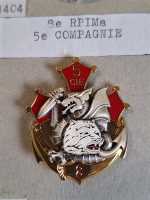 Frankreich France Orden Badge 8e Regiment Parachutiste 5e...