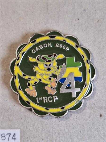 Frankreich France Orden Badge Gabon 1er RCP 4 Compagnie Division Regiment