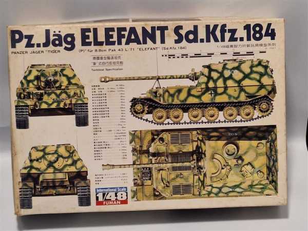 Fuman 35433 Pz. Jäg Elefant Sd. Kfz. 184 Panzerjäger 1:48 Modellbausatz RAR