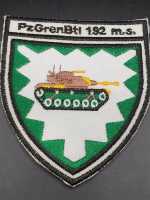 Stoffabzeichen Patch Bundeswehr Panzergrenadierbataillon 192 m.s. Militaria