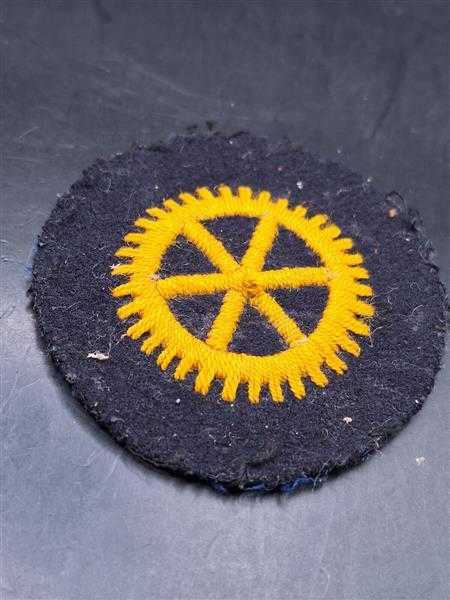 Kriegsmarine Ärmelabzeichen Mannschaft Marine 2. WK Stoffabzeichen Patch