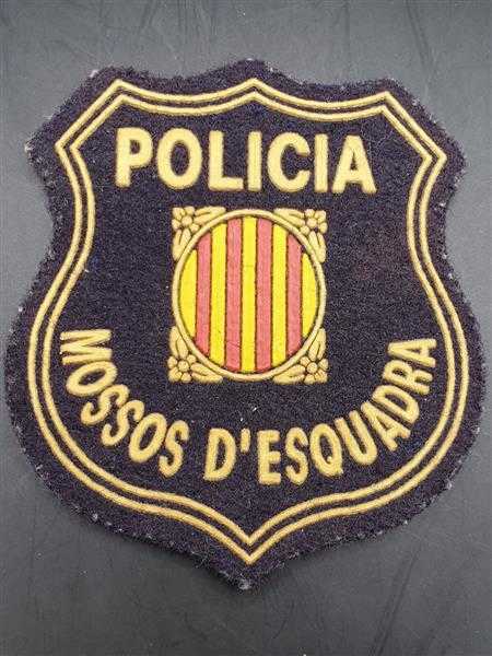 Stoffabzeichen Patch Policia Mossos D`Esquadra Geschwaderjungs SpanienKatalonien