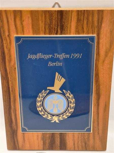 Plakette Frontflugspange Jagdflieger-Treffen 1991 Berlin