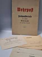 Wehrpost Feldpostbriefe an unsere Wehrmacht mit amtlichen Vordruck Tasche RAR