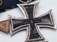 2er Ordensspange Eiserne Kreuz MINT Treue Dienste 9 Jahre Preußen Militaria Hers