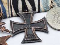 3er Ordensspange Eiserne Kreuz Bayern Verdienstkreuz mit Krone und Schwerter RAR