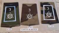 3x Frankreich France Rangabzeichen Patch 3. Service du...