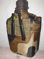 US Army Militär Militaria Trinkflasche Feldflasche + Bezug Flecktarn Bundeswehr