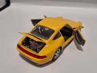 Bburago Porsche 911 Carrera 1993 Gelb Modellbau Fertigmodell Auto 1:24