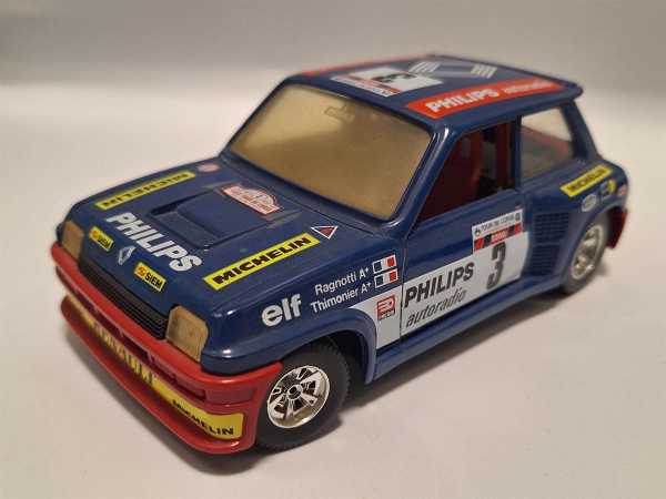 Bburago Renault 5 Turbo Werbung Rennauto Modellbau Fertigmodell Auto 1:24 RAR