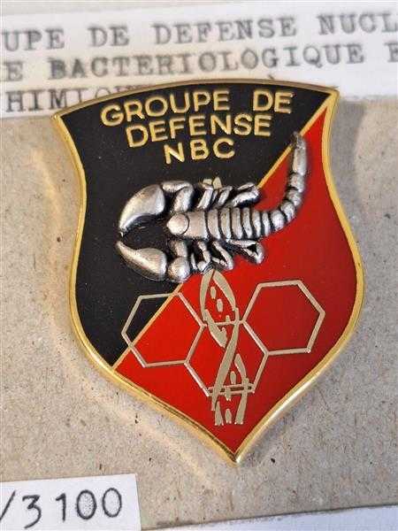 Frankreich France Orden Badge Forad Groupe de Defence NBC