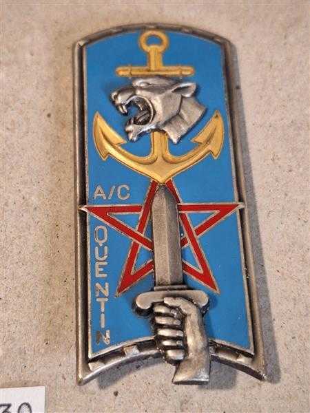 Frankreich France Orden Badge Prüfung Promotion A/C Quentin Marine