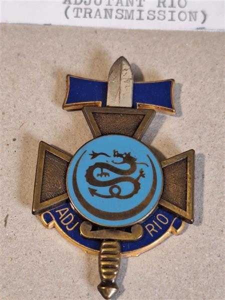 Frankreich France Orden Badge Prüfung Promotion Adjutant Rio Transmission