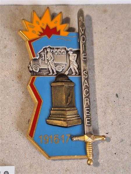 Frankreich France Orden Badge Prüfung Promotion Voie Sacree 1916-17