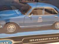 WELLY 1975 Peugeot 504 Blau Modellbau Fertigmodell Auto...