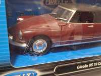 Welly Citroen DS 19 Cabriolet Dunkel Rot Modellbau...