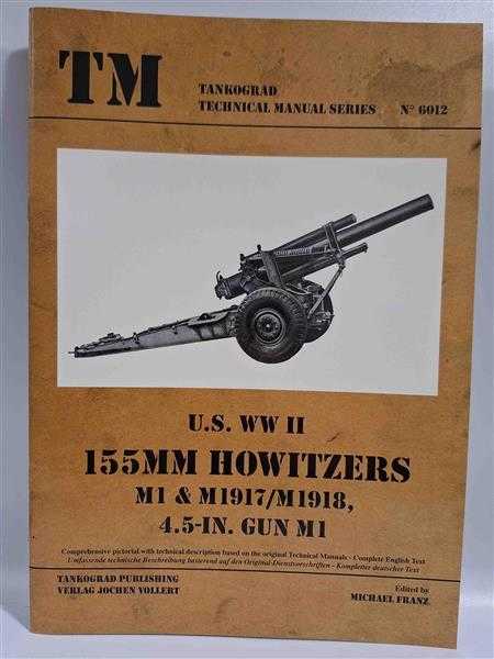 Tankograd 6012 U.S. WWII 155mm Howitzers M1 & M1917/M1918 4.5 IN. Gun M1