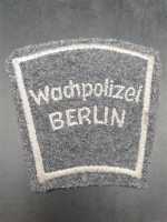 Wachpolizei Berlin Hauptstadt der DDR Stoffabzeichen...