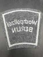 Wachpolizei Berlin Hauptstadt der DDR Stoffabzeichen Patch Uniform Alt RAR